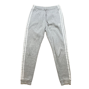 Adidas Sweatpants Gray White Stripes Women's Small Slim Fit